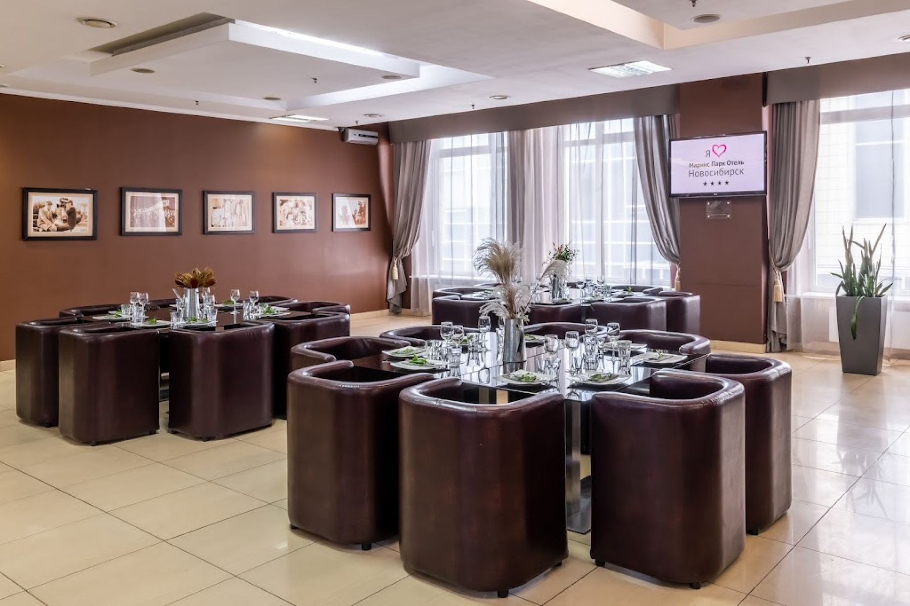 Ресторан, банкетный зал «Аренда зала отеля «Marins Park Hotel Novosibirsk»» – фото №3
