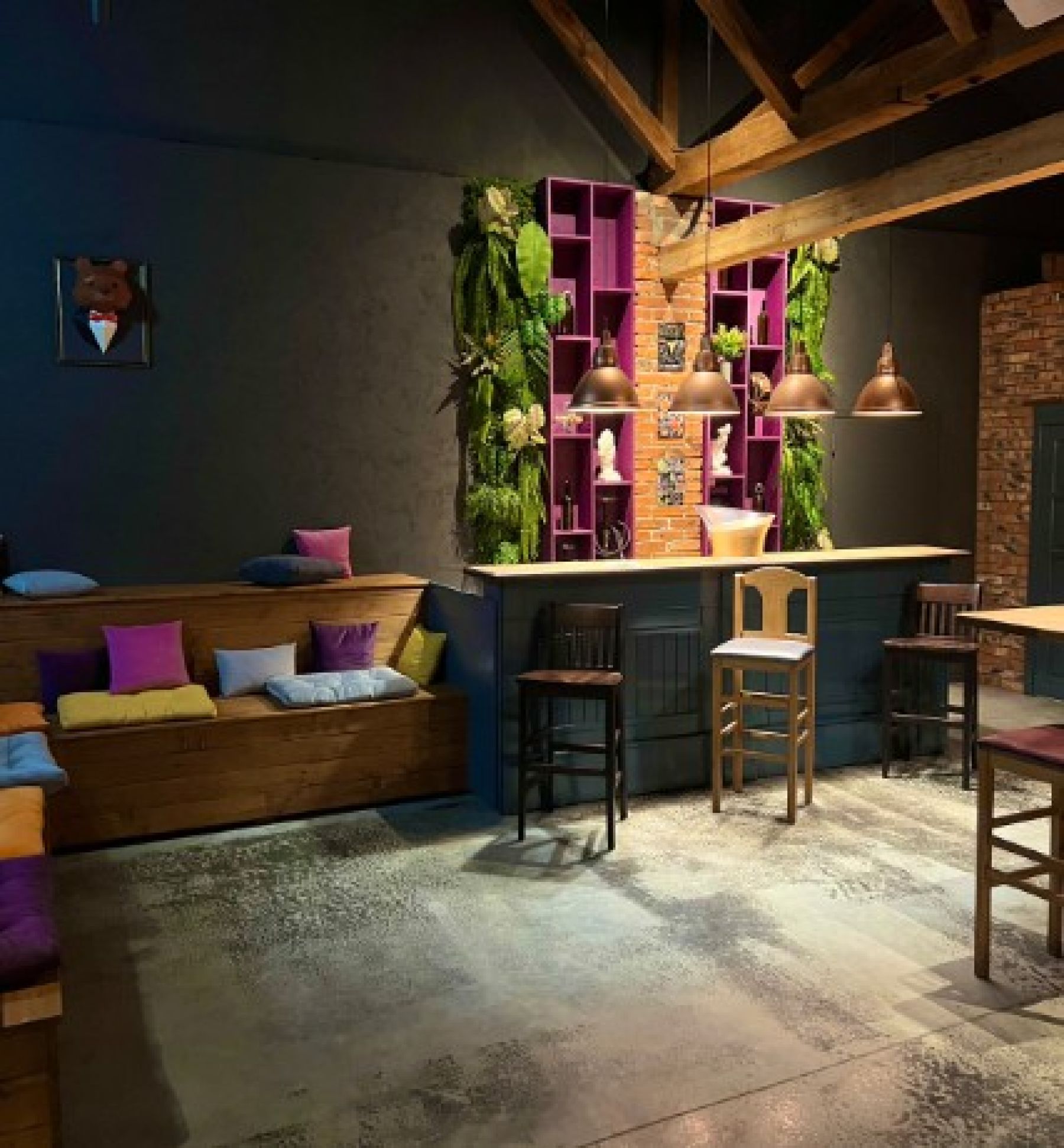 Ресторан, банкетный зал «Аренда ресторана Avrora rooms в Краснодаре» – фото №5